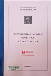 Chương trình đào tạo đại học hệ chính quy ngành Ngôn ngữ Nga