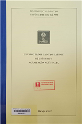 Chương trình đào tạo đại học hệ chính quy ngành Ngôn ngữ Italia