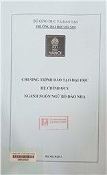 Chương trình đào tạo đại học hệ chính quy ngành Ngôn ngữ Bồ Đào Nha