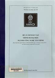 Đề án mở đào tạo trình độ đại học ngành Công nghệ tài chính