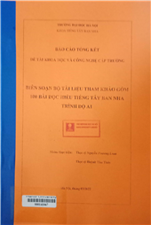 Biên soạn bộ tài liệu tham khảo gồm 100 bài đọc hiểu tiếng Tây Ban Nha trình độ A1