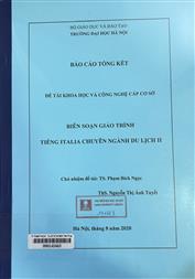 Biên soạn Giáo trình Tiếng Italia chuyên ngành Du lịch II