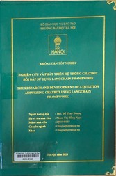 The research and development of a question answering chatbot using langchain framework =