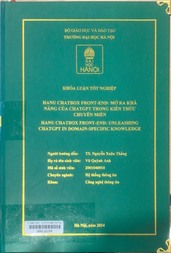 HANU chatbox front-end unleashing chatGPT in domain-specific knowledge =