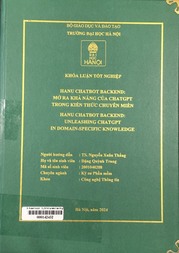 HANU chatbot backend unleashing chatGPT in domain-specific knowledge =