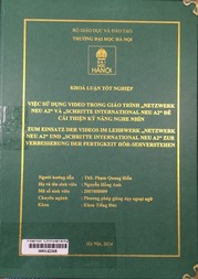 Zum einsatz der videos im lehrwerk “Netzwerk neu A2“ und “Schritte international neu A2“ zur verbesserung der fertigkeit hör-sehverstehen =