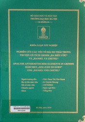Analyse antisemitischer elemente in Grimms märchen “Der Jude Im Dorn“ und “Hänsel Und Gretel“ =