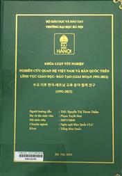 수교 이후 한국-베트남 교육 분야 협력 연구 (1992-2023) =