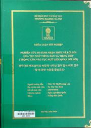 한국어와 베트남어의 속담에 나타난 언어 인식 비교 연구 – ‘말’에 관한 속담을 중심으로 =