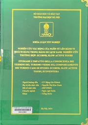 Studiare l'impatto della conoscenza dei termini del turismo verde sul comportamento dei turisti caso di studio Ecobnb, slow active tours, ecoventura =