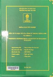 Prefissi e suffissi degli aggettivi in inglese e Italiano =