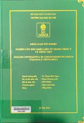 Analisi contrastiva di congiunzioni in lingua Italiana e Vietnamita =