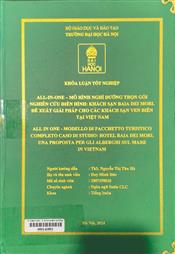 All in one - modello di pacchetto turistico completo caso di studio Hotel Baia del mori. Una proposta per gli alberghi sul mare in Vietnam =