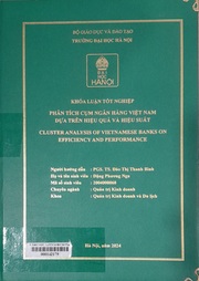 Cluster analysis of Vietnamese banks on efficiency and performance =