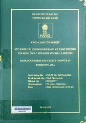 Bank soundness and credit growth in emerging Asia =