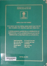 L’intelligence artificielle générative au service de l’auto-apprentissage (le cas du module de la pratique de la langue 3C1) =