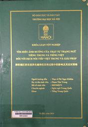 探析越汉状语差异在越译汉交传过程中的影响及其应对策略 =