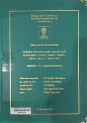 汉越含有“人”形象成语对比研究 =