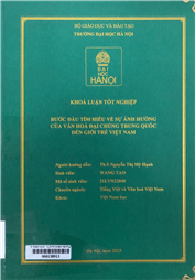 Bước đầu tìm hiểu về sự ảnh hưởng của văn hóa đại chúng Trung Quốc đến giới trẻ Việt Nam