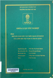Một cố cách viết tắt trên mạng Internet của giới trẻ Việt Nam và Trung Quốc