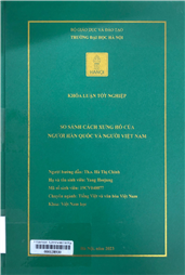 So sánh cách xưng hô của người Hàn Quốc và người Việt Nam