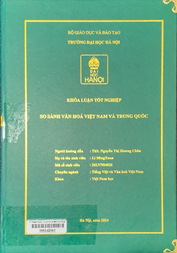 So sánh văn hoá Việt Nam và Trung Quốc