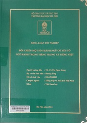 Đối chiếu một số thành ngữ có yếu tố ngũ hành trong tiếng Trung và tiếng Việt