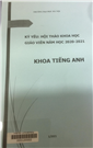 Kỷ yếu hội thảo khoa học giáo viên năm học 2020-2021 khoa tiếng Anh