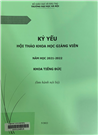 Kỷ yếu hội thảo khoa học giảng viên năm học 2021 -2022 khoa tiếng Đức