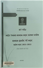 Kỷ yếu hội thảo khoa học sinh viên Khoa Quốc tế học năm học 2021 - 2022