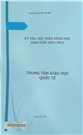 Kỷ yếu Hội thảo khoa học sinh viên 2021-2022 Trung tâm Giáo dục quốc tế