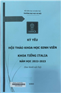 Hội thảo khoa học sinh viên khoa tiếng Italia năm học 2022 - 2023
