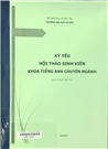 Kỷ yếu Hội thảo sinh viên khoa tiếng Anh chuyên ngành