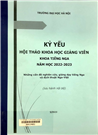 Kỷ yếu Hội thảo khoa học giảng viên khoa tiếng Nga năm học 2022 - 2023