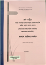 Kỷ yếu Hội thảo khoa học sinh viên năm học 2022 - 2023