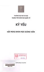 Kỷ yếu hội nghị khoa học giảng viên