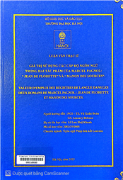 Valeur d'emploi des registres de langue dans les deux romans de marcel pagnol jean de florette et manon des sources =