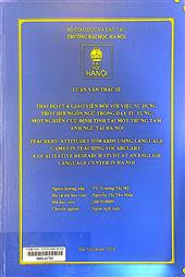 Teachers' attitudes towards using language games in teaching vocabulary a qualitative research study at an English language center in Hanoi =