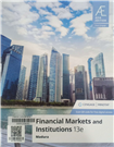 Financial markets and institutions