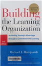 Building the learning organization