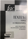 Les textes types et prototypes