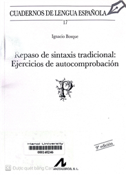 Repaso de sintaxis tradicional ejercicios de autocomprobación