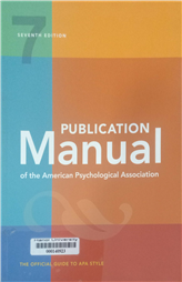 Publication manual of the American Psychological Association