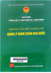 Những vấn đề cơ bản về quản lý hành chính nhà nước