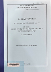 Nghiên cứu tự chủ đại học từ thực tiễn Trường Đại học Hà Nội