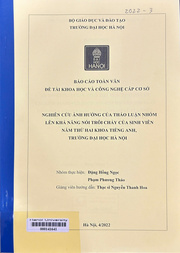 An investigation into the perceptions of English-majored sophomores on the impacts of small group discussion on oral fluency and the students' possible difficulties while joining in discussions =