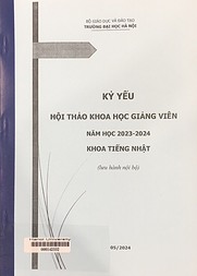 Kỷ yếu Hội thảo khoa học giảng viên năm học 2023-2024 Khoa tiếng Nhật