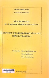 Biên soạn tài liệu bổ trợ kĩ năng viết tiếng Tây Ban Nha 2