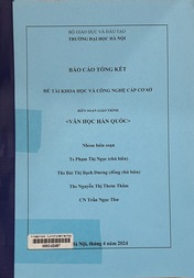 Biên soạn giáo trình Văn học Hàn Quốc