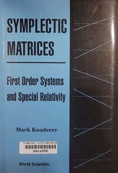 Symplectic matrices first order systems and special relativity